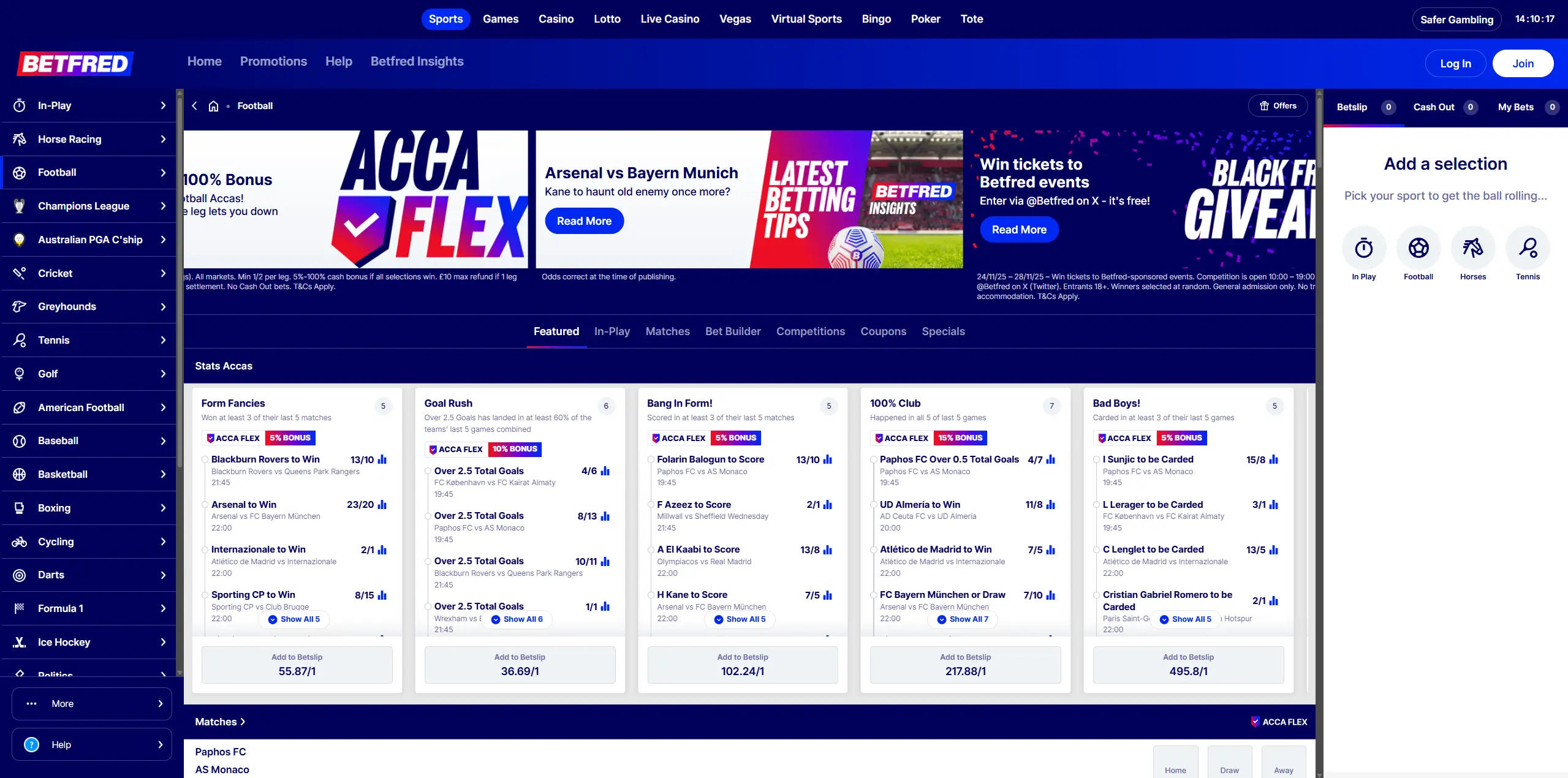 Betfred Website