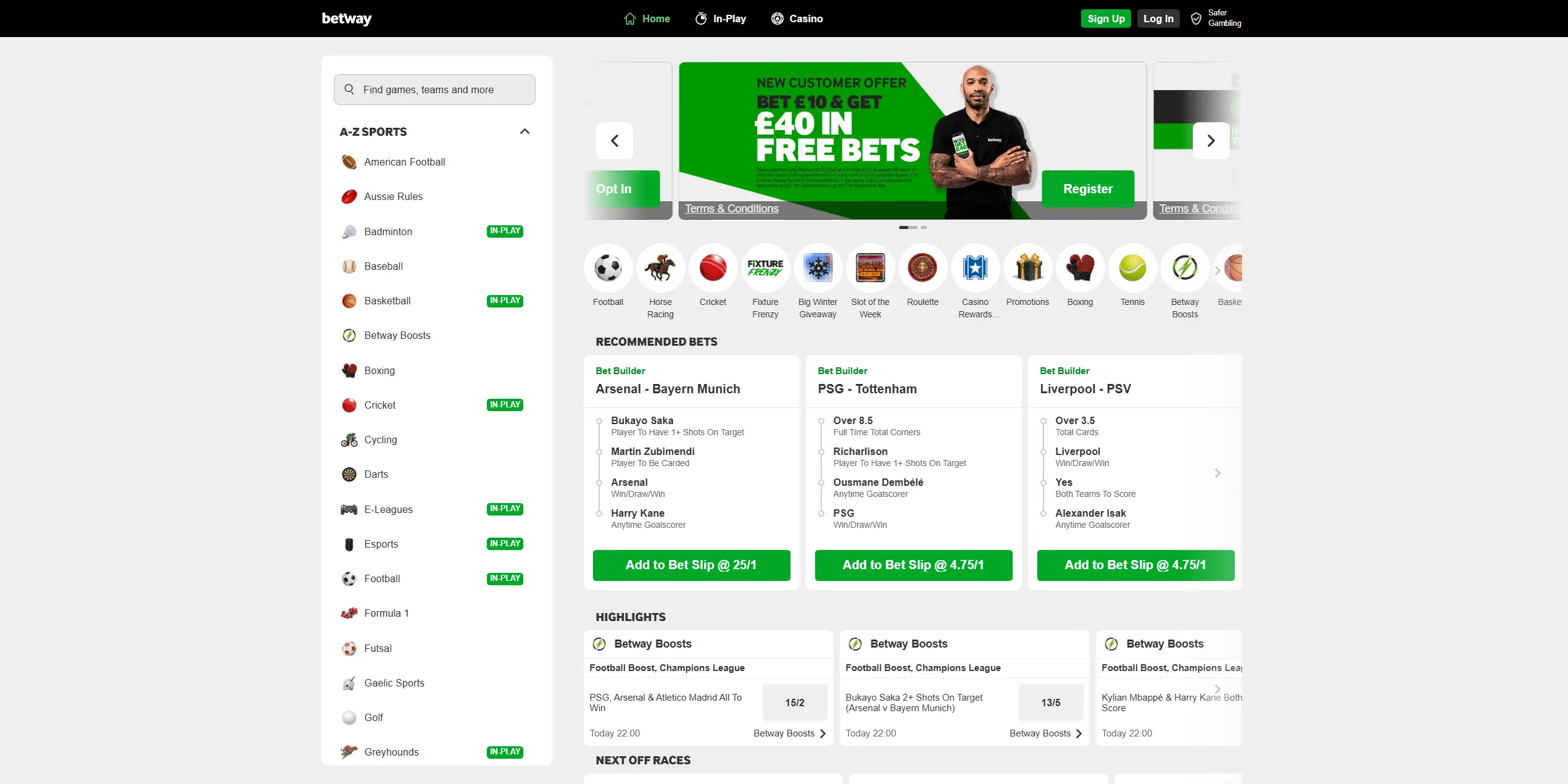 Betway Website