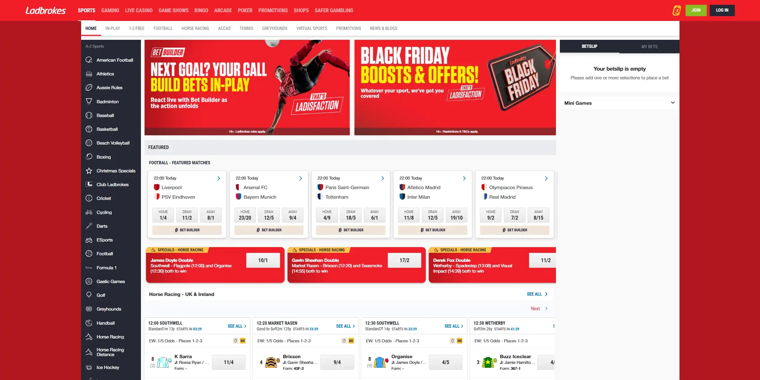 Ladbrokes Website