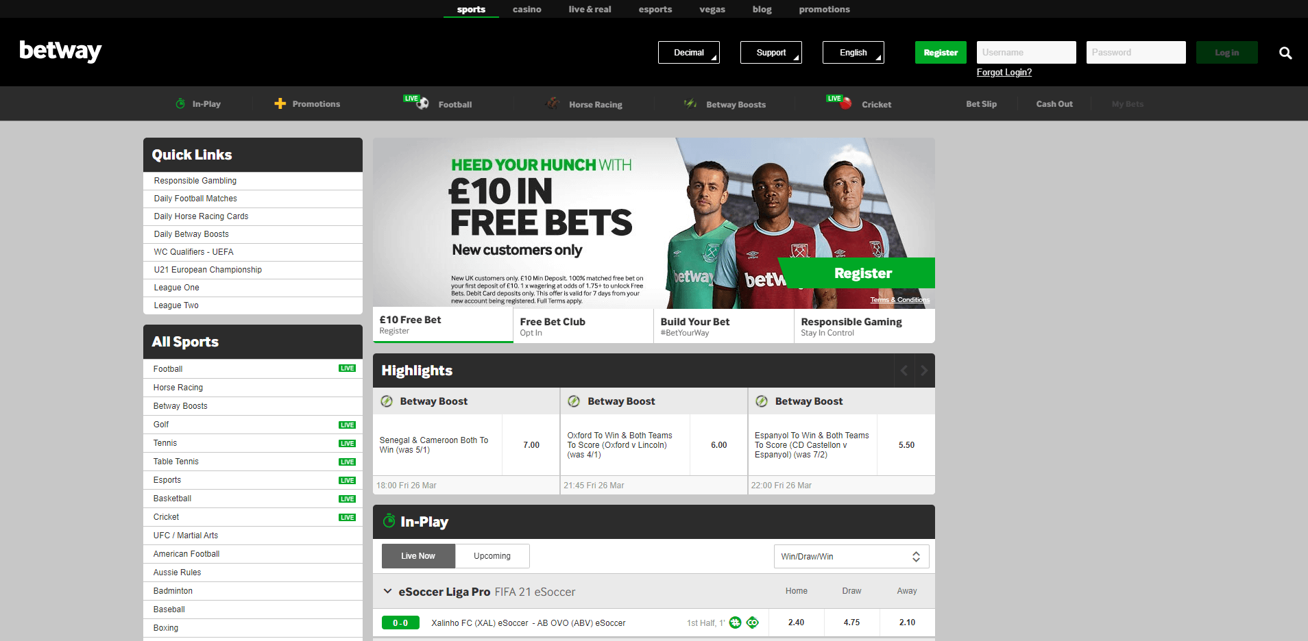 Betway Review