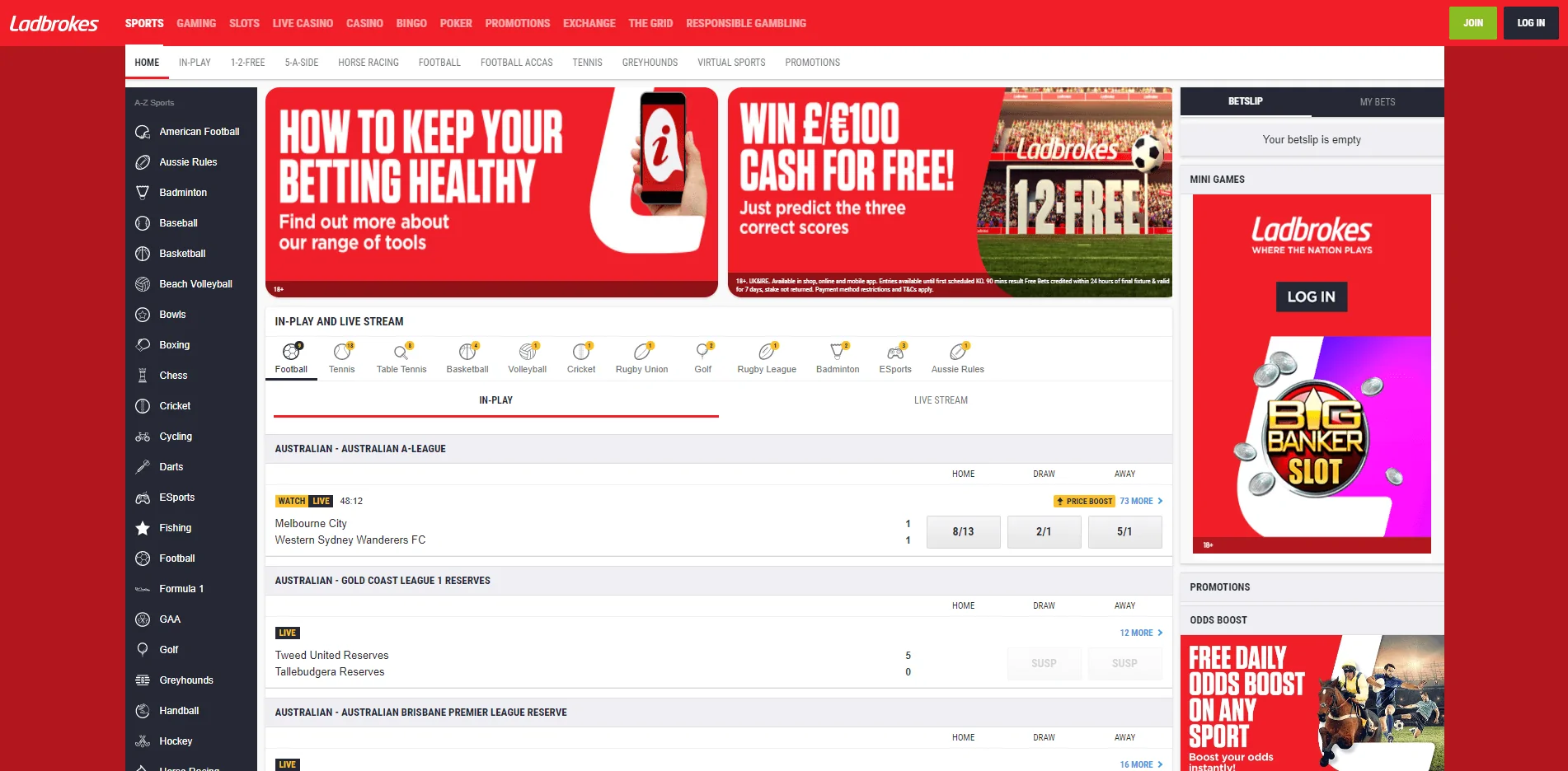 Ladbrokes Website