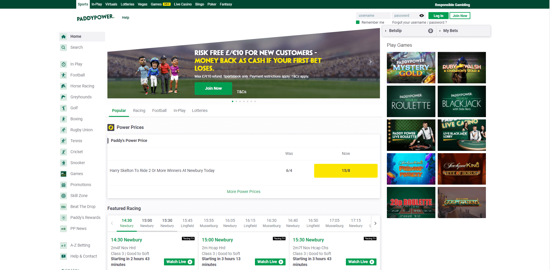 Paddy Power Review