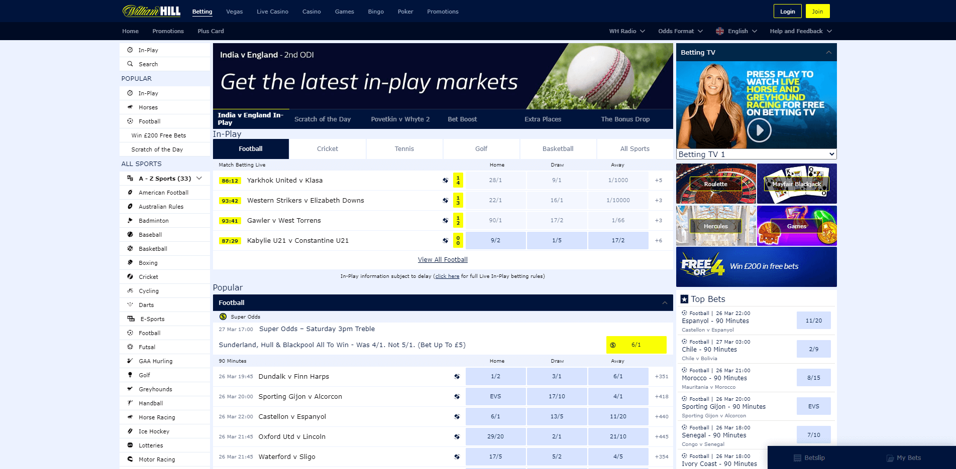 William Hill Sportsbook Review