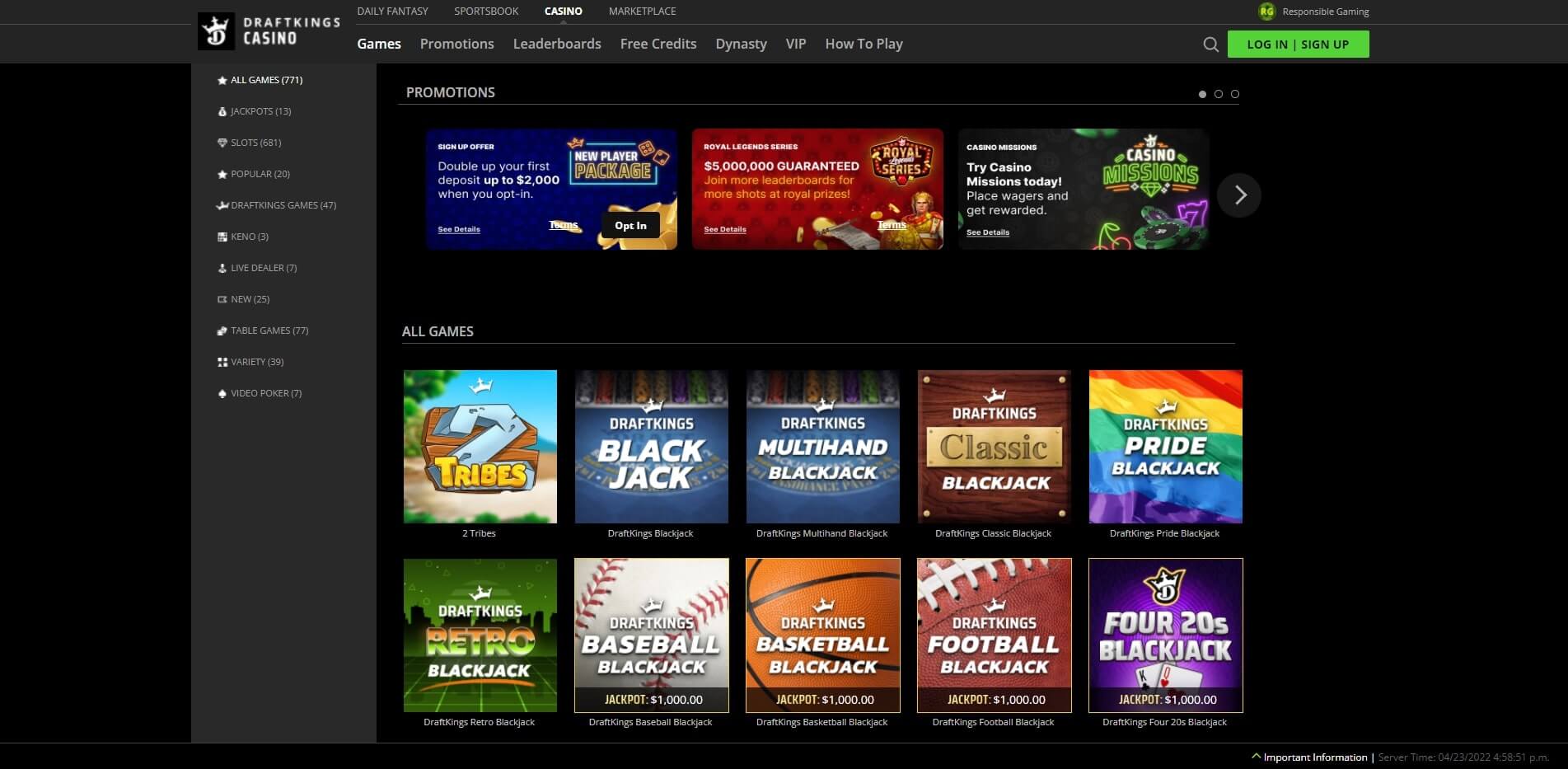 DraftKings casino review