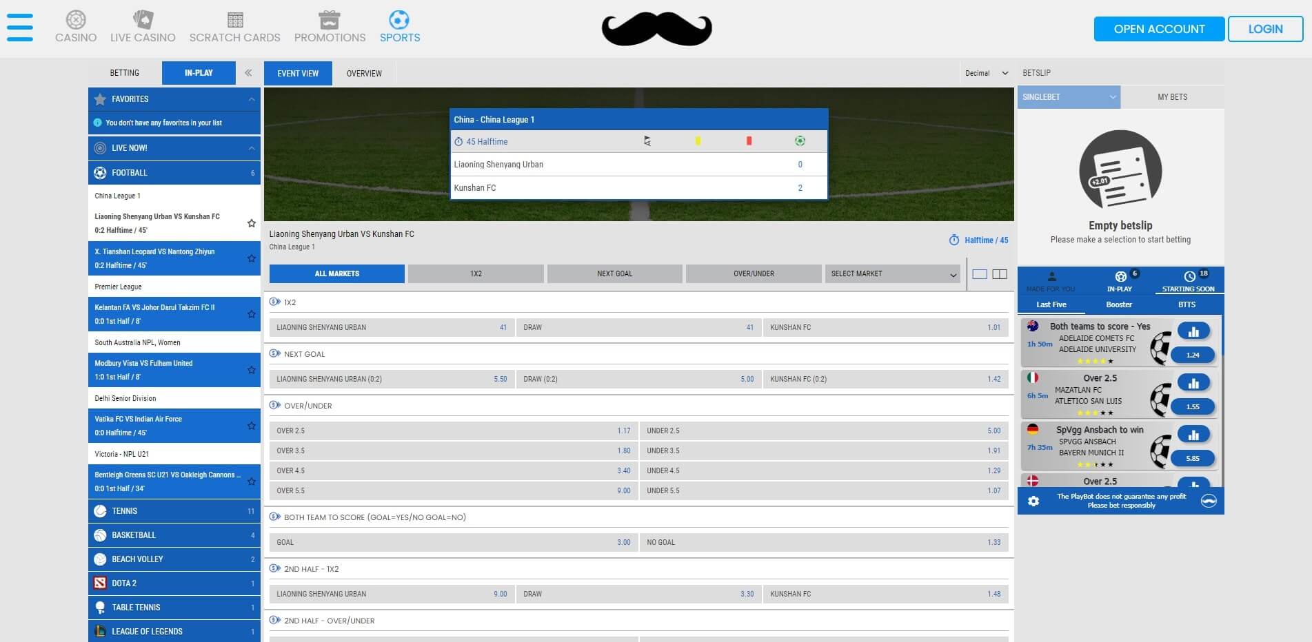 Mr.Play Live Betting