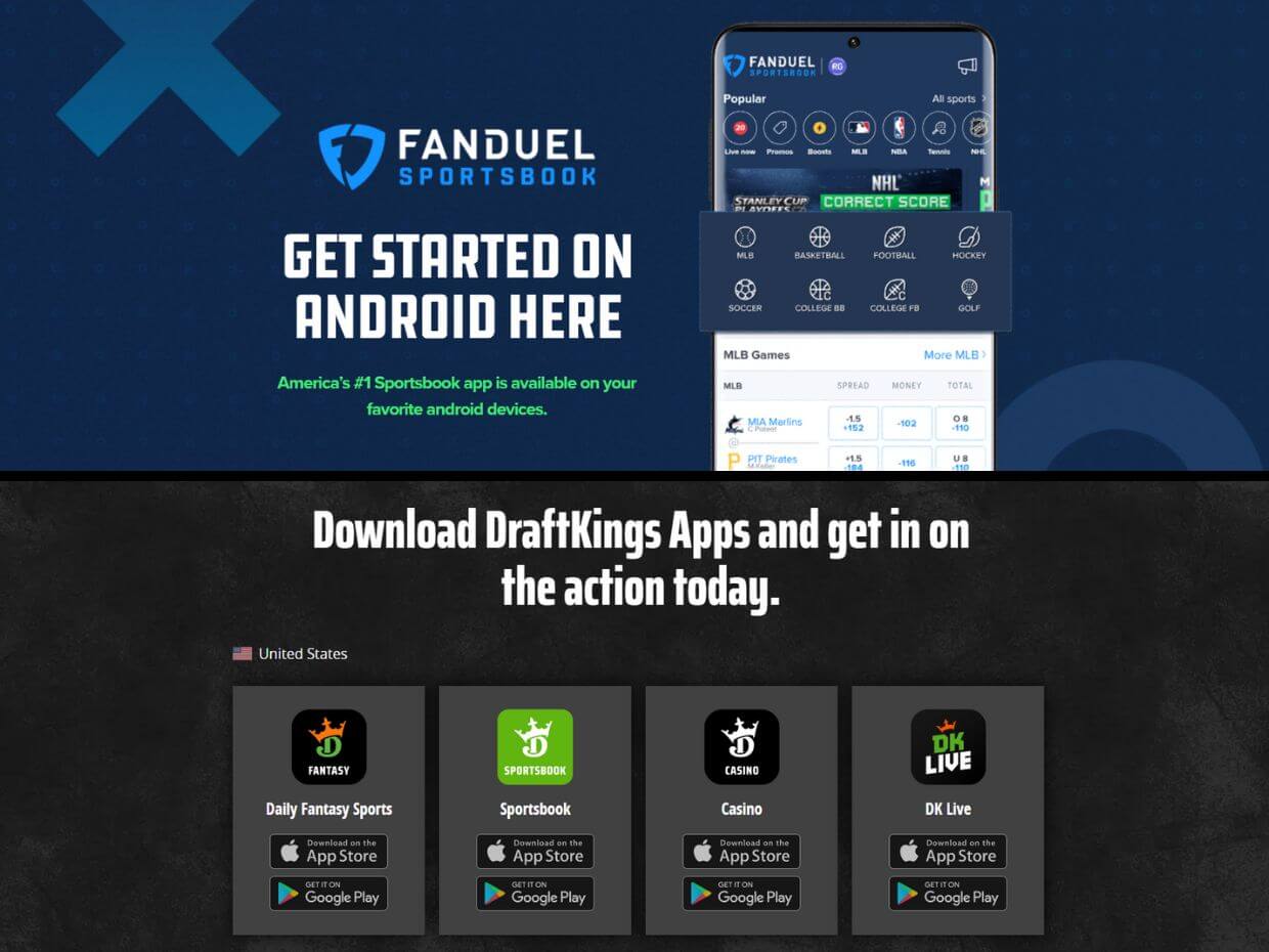Fanduel and Draftkings Have Dedicated Mobile Apps for Android and Ios Devices With Ratings of at Least 4.8.
