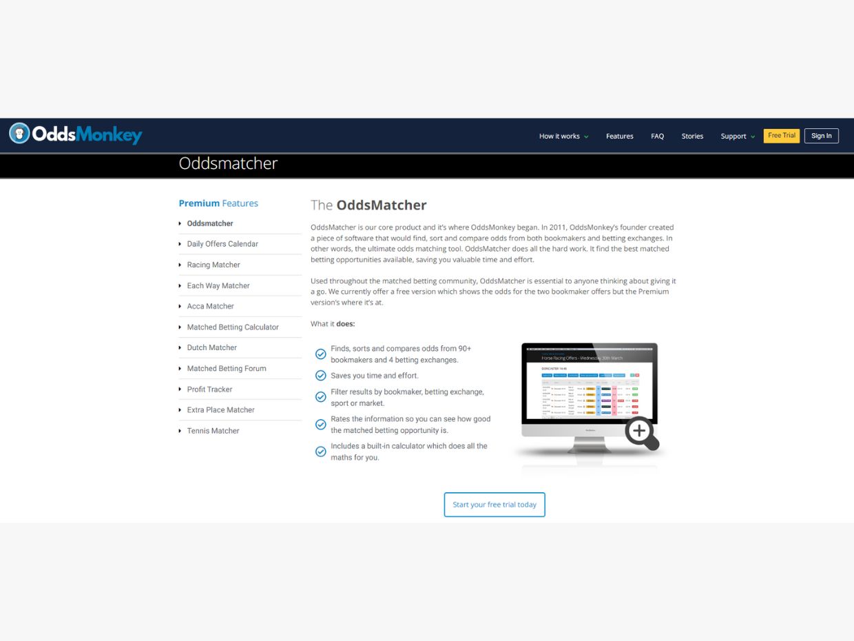 OddsMonkey OddsMatcher