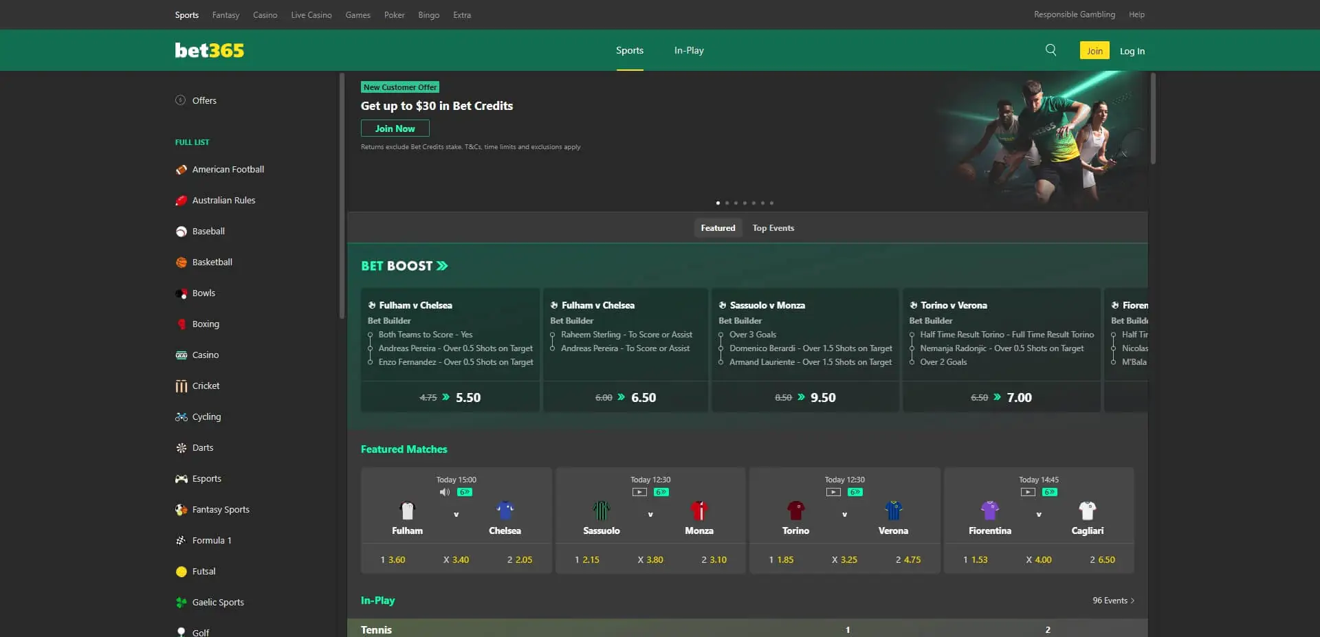 bet365 Website