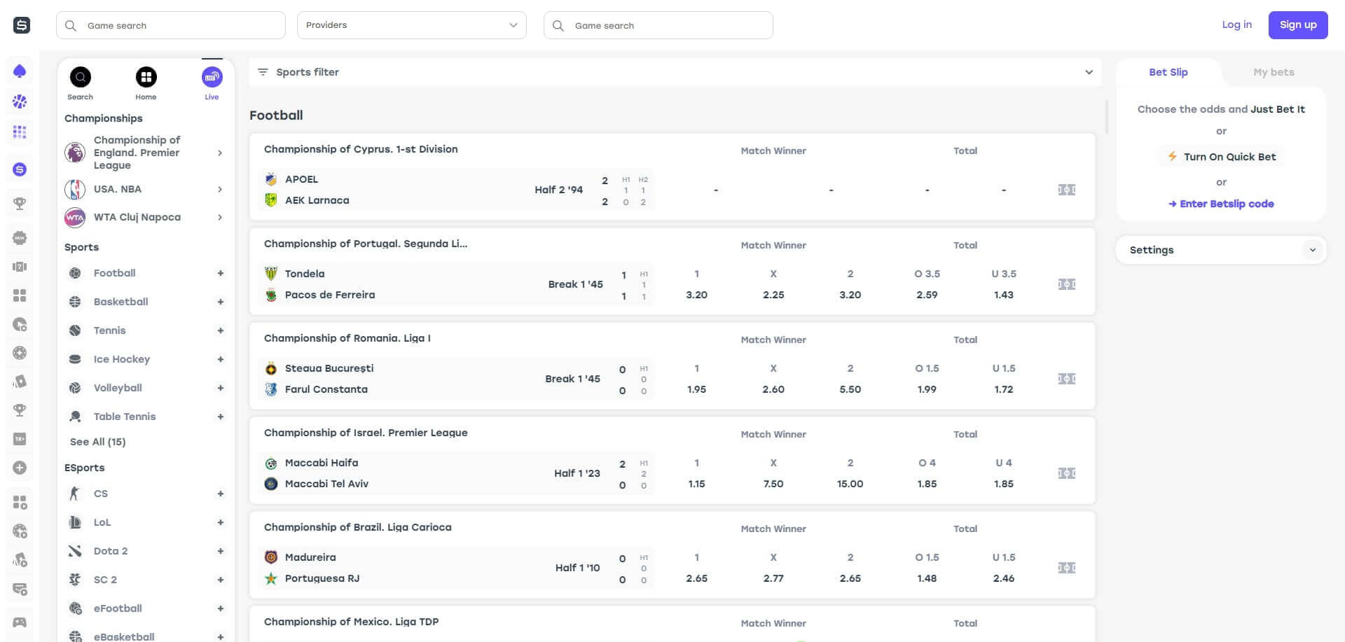 Weiss.bet Live Betting