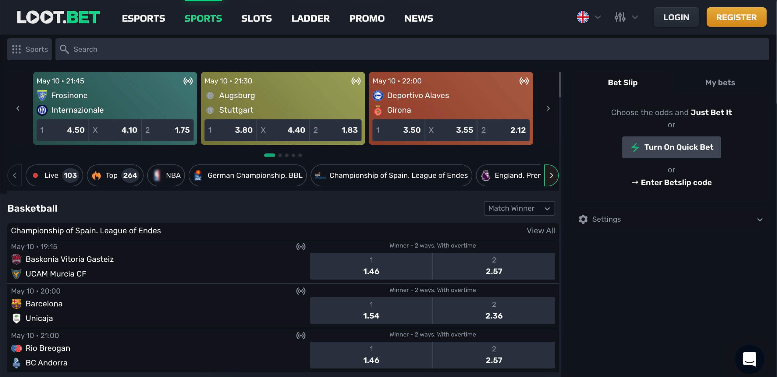 Loot.bet Website & Account Info