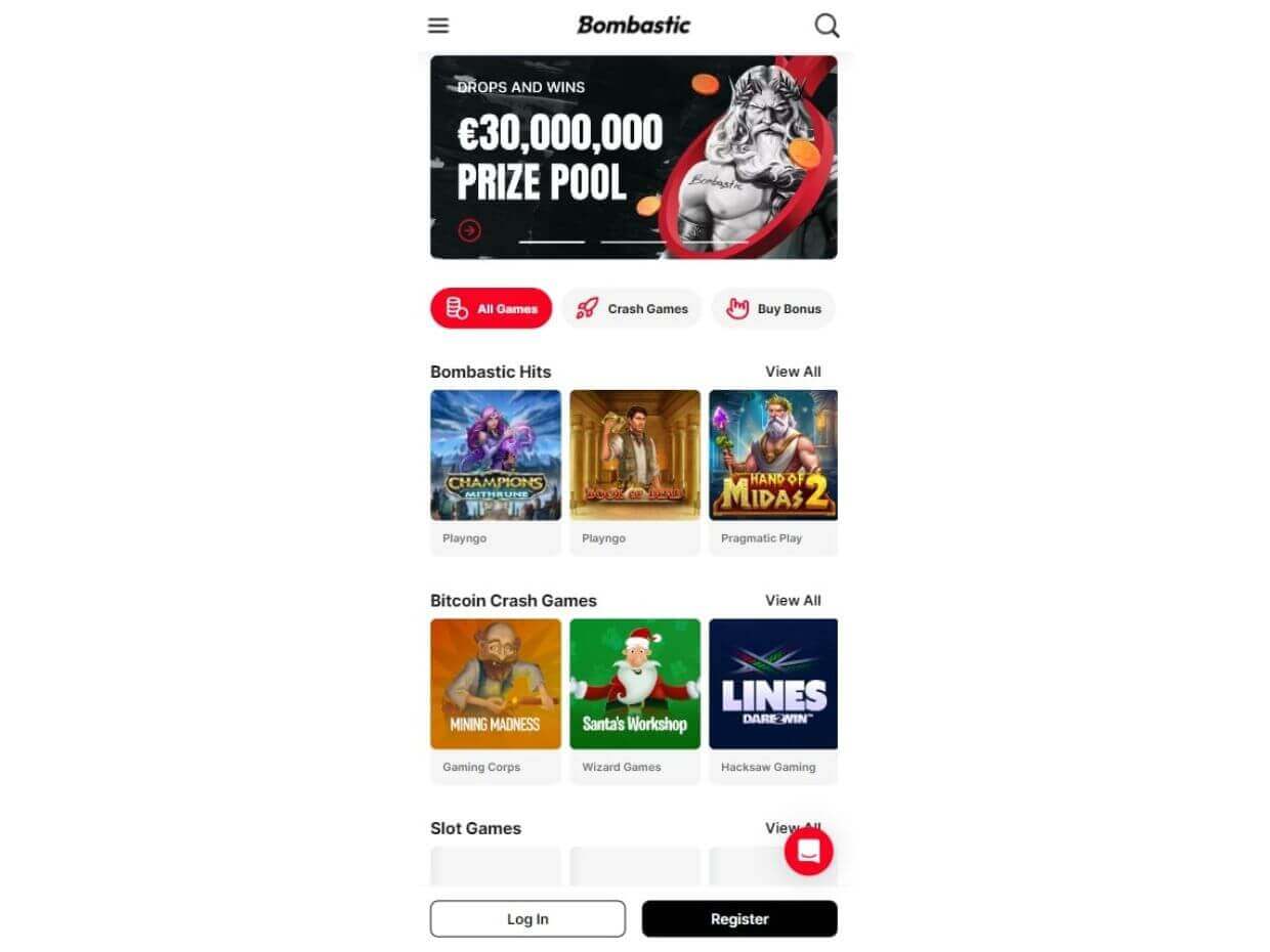 Mobile Casino Bombastic