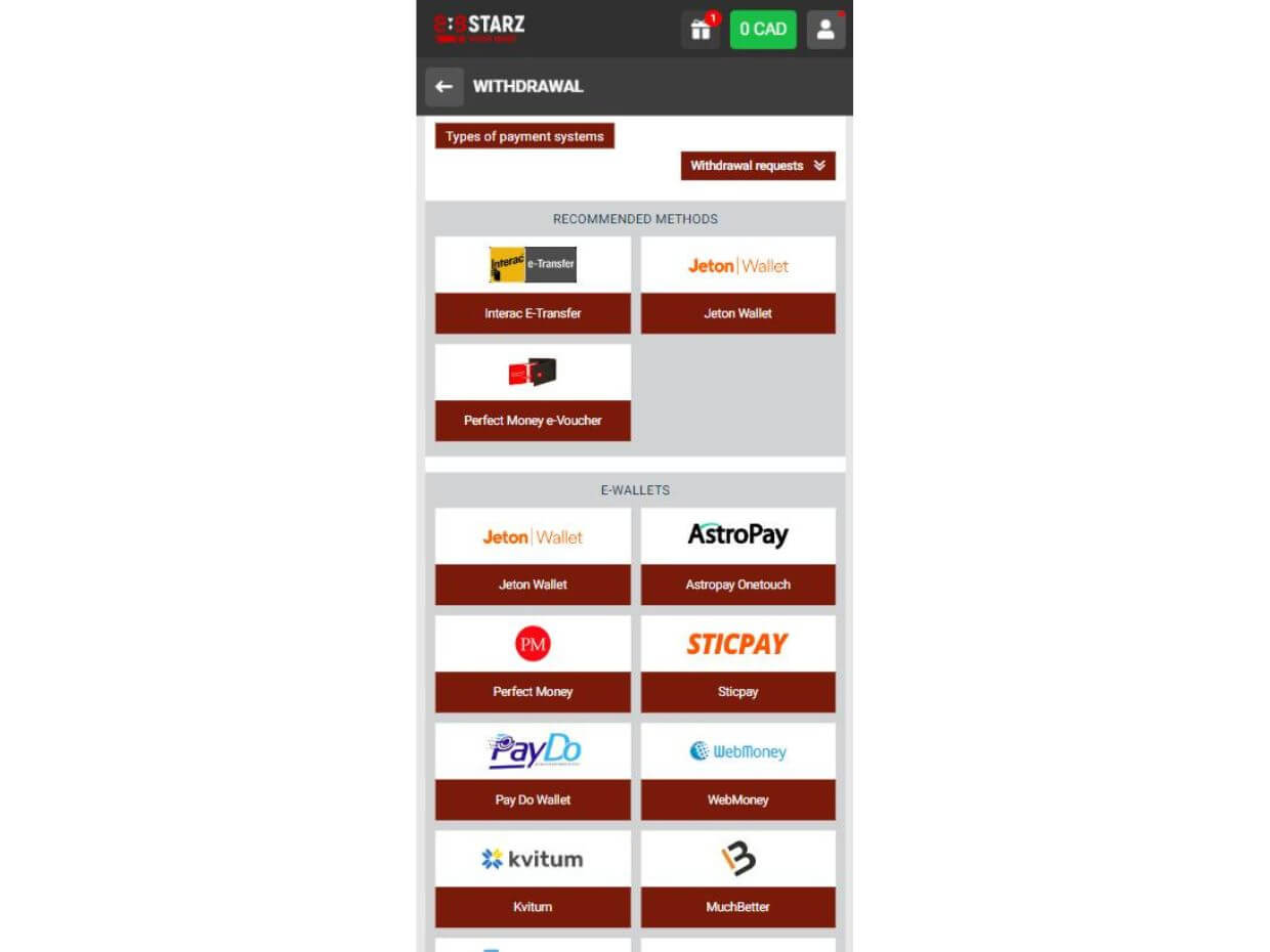 Mobile Withdraw 888starz