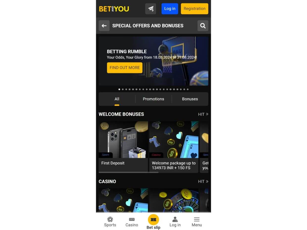 App for Android Betandyou