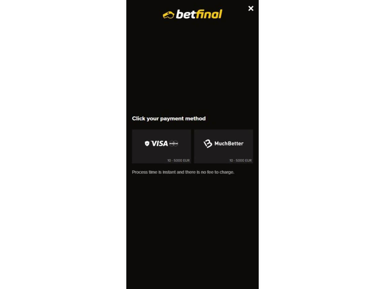 Mobile Deposit Betfinal