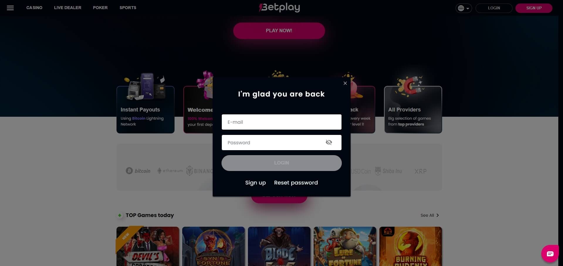 Log In Betplay.io