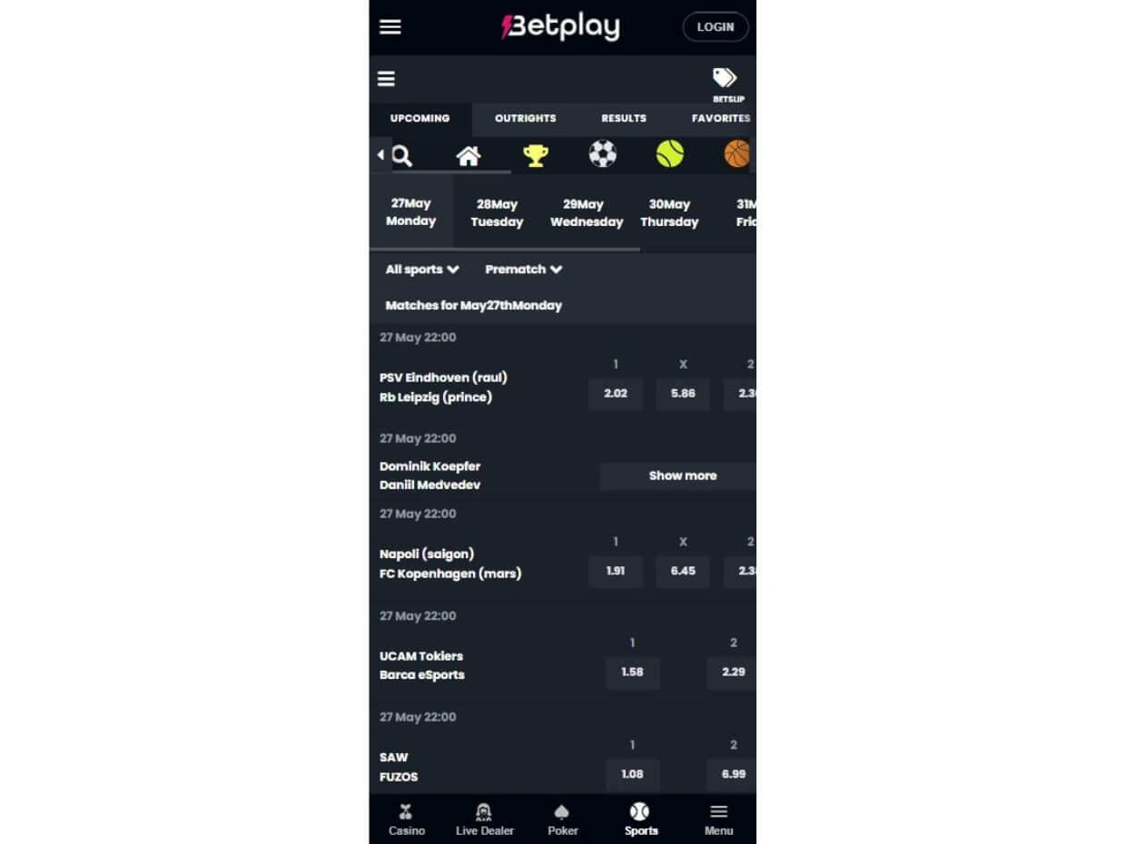 Mobile Review Betplay.io