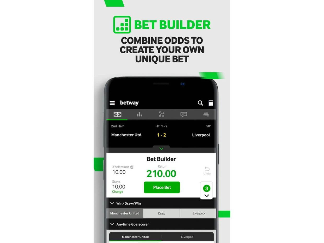 Mobile App Google Bet Builder Betway