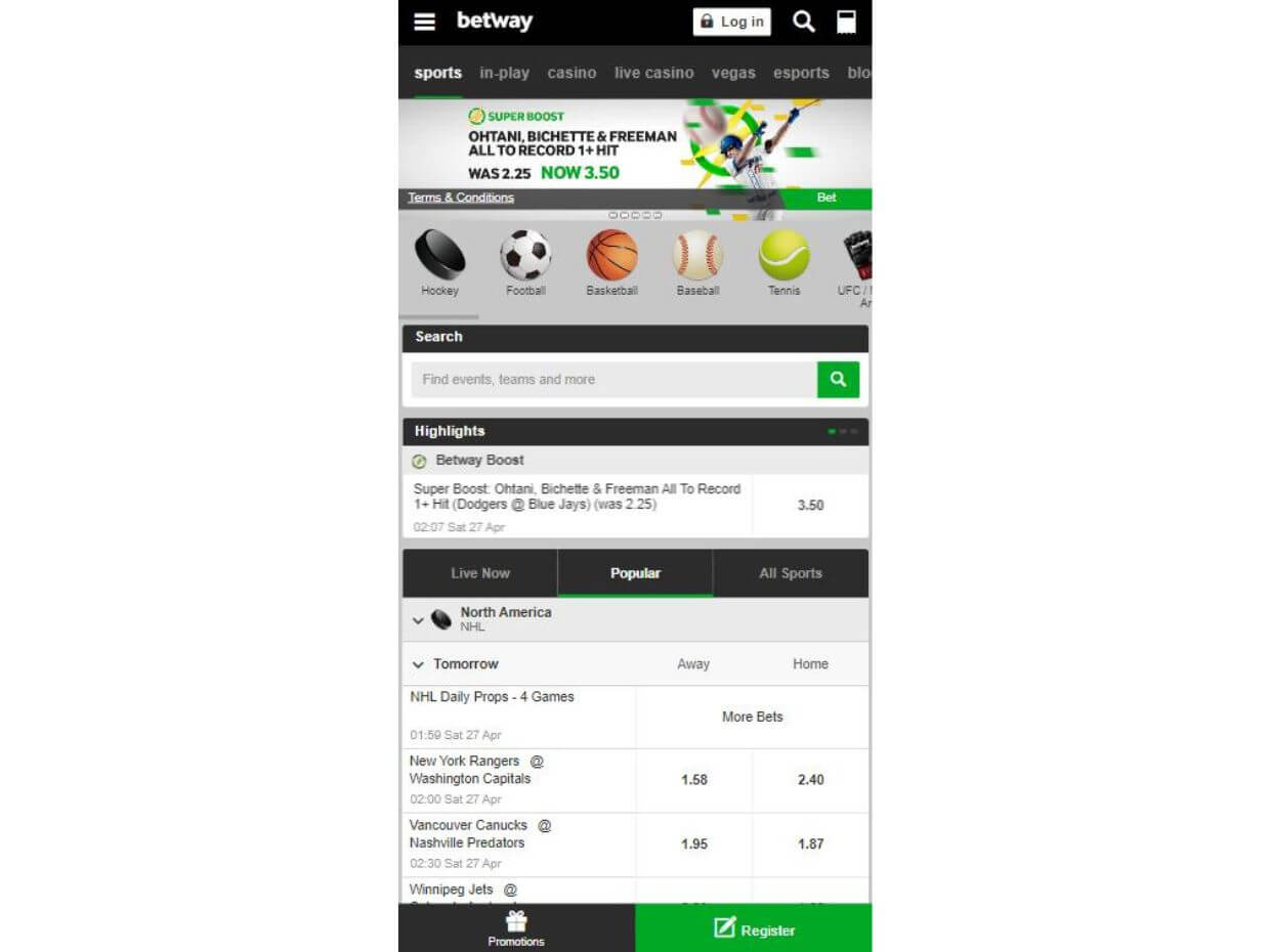 Betway Mobile Review