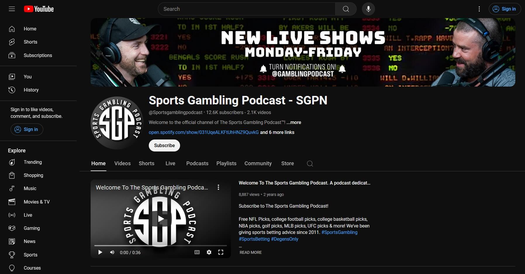 Sports Gambling Podcast