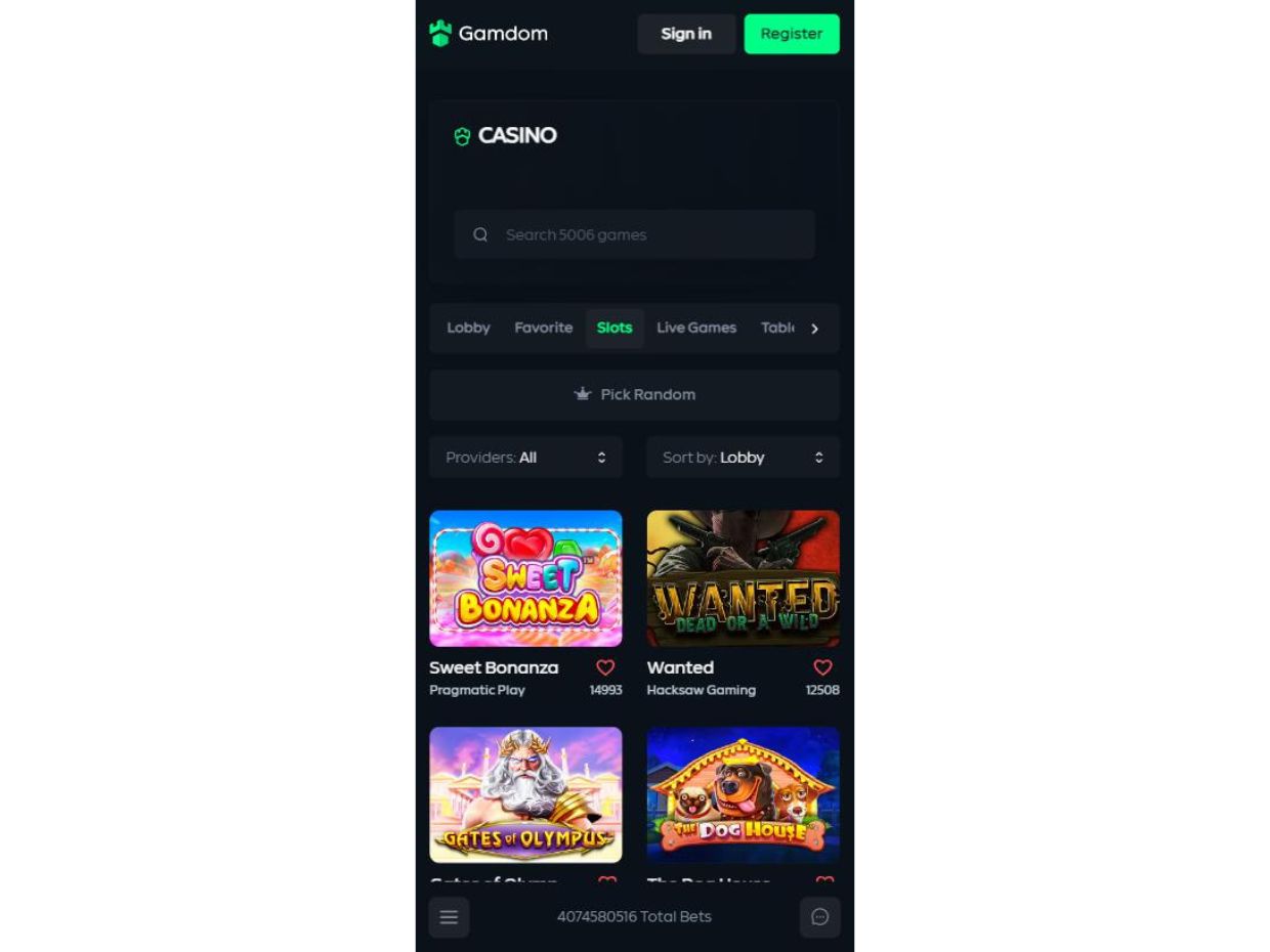 Enjoy Casino Gaming with Gamdom Mobile App
