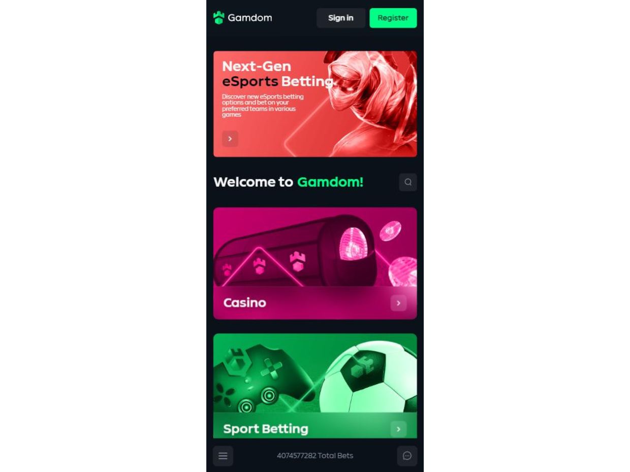 Discover Gamdom Mobile Betting Experience