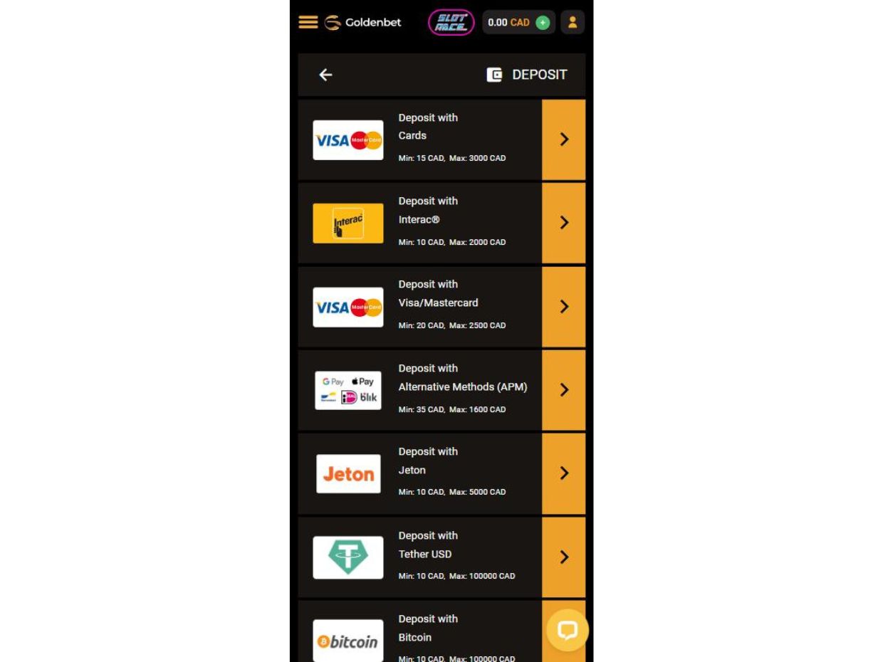 Quick and Secure Deposits with GoldenBet Mobile