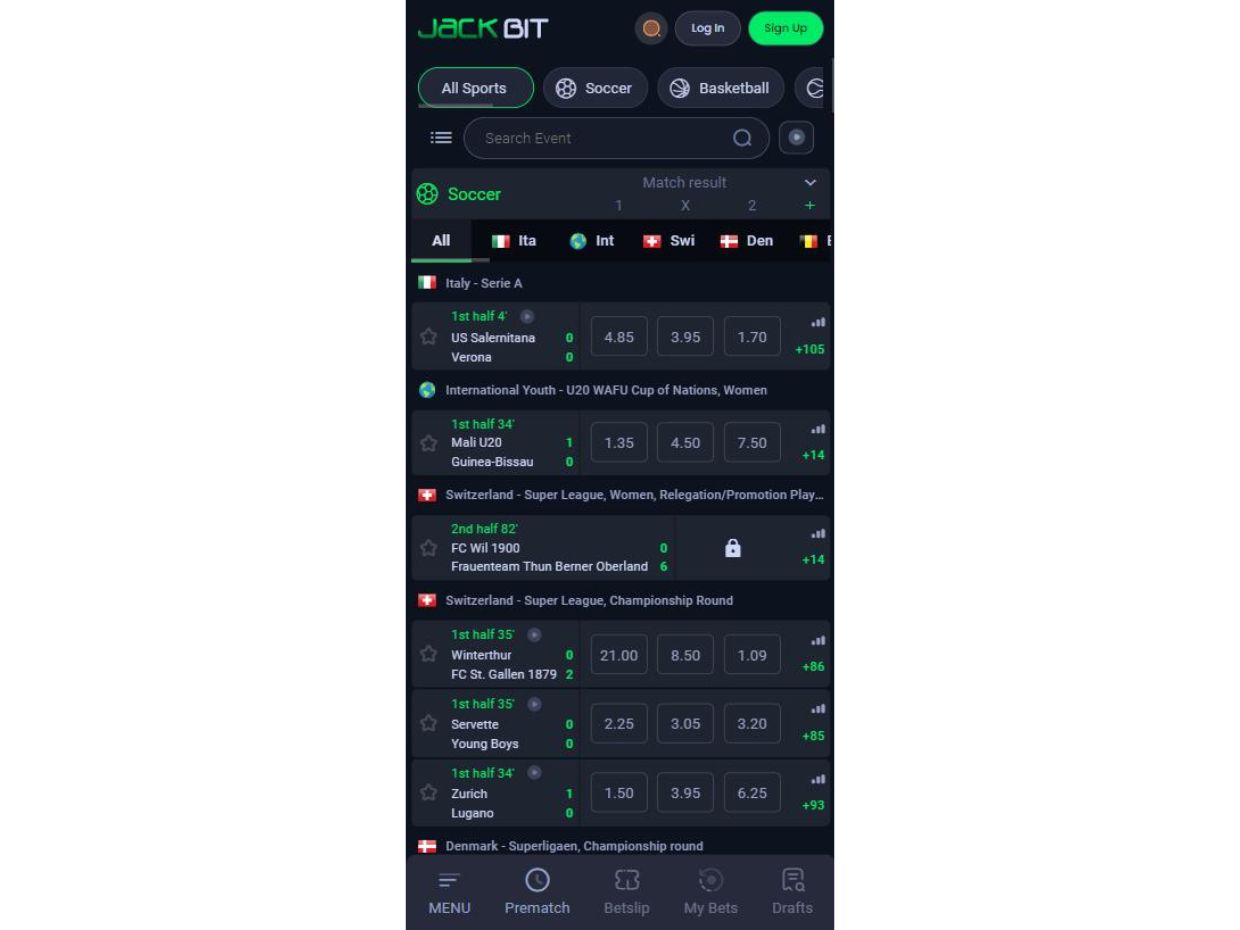 Experience Live Betting with Jackbit Mobile App