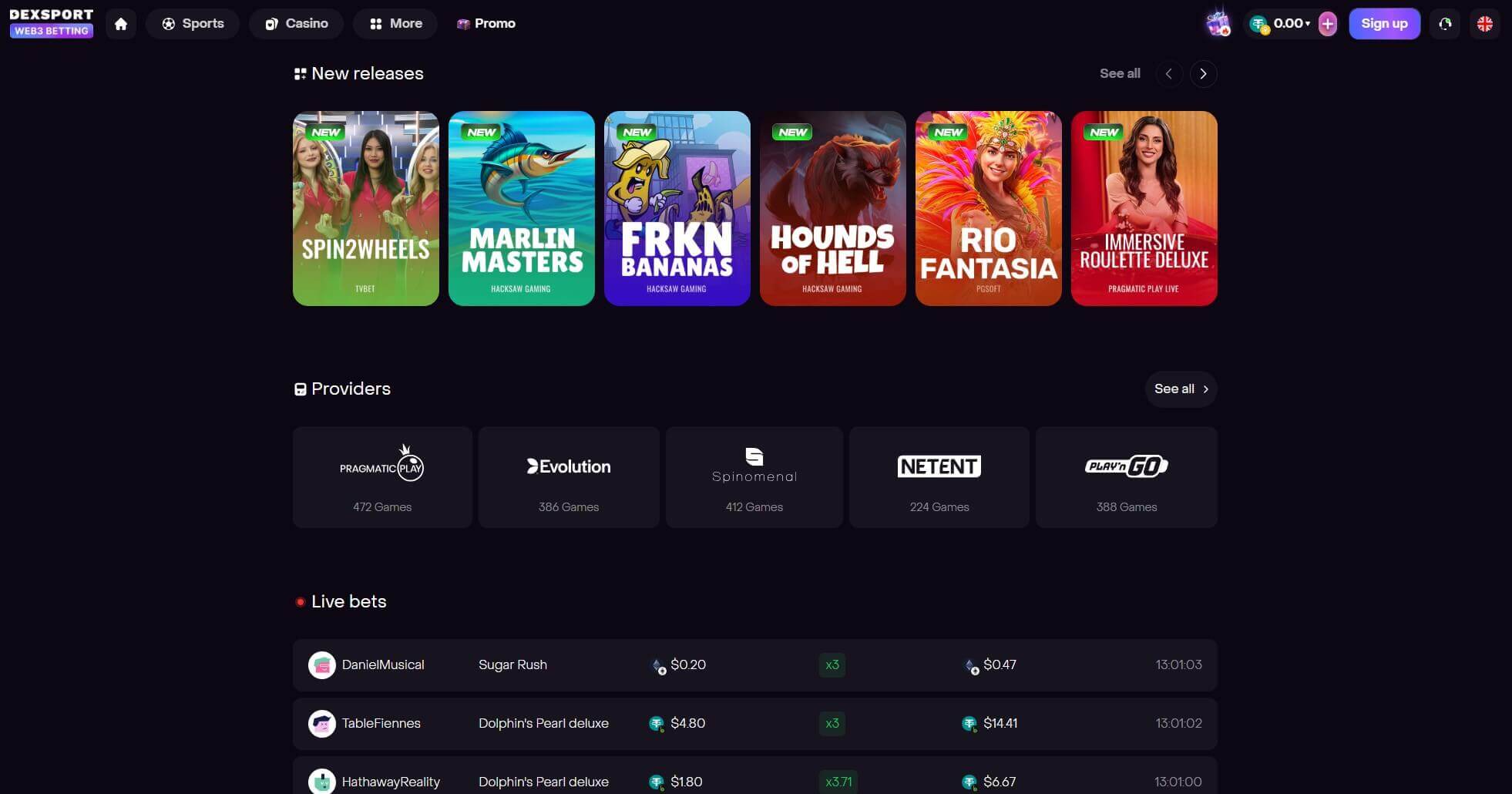 Releases Dexsport.io