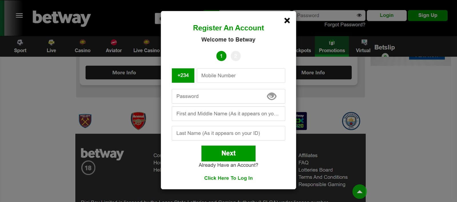 Betway Log In 2