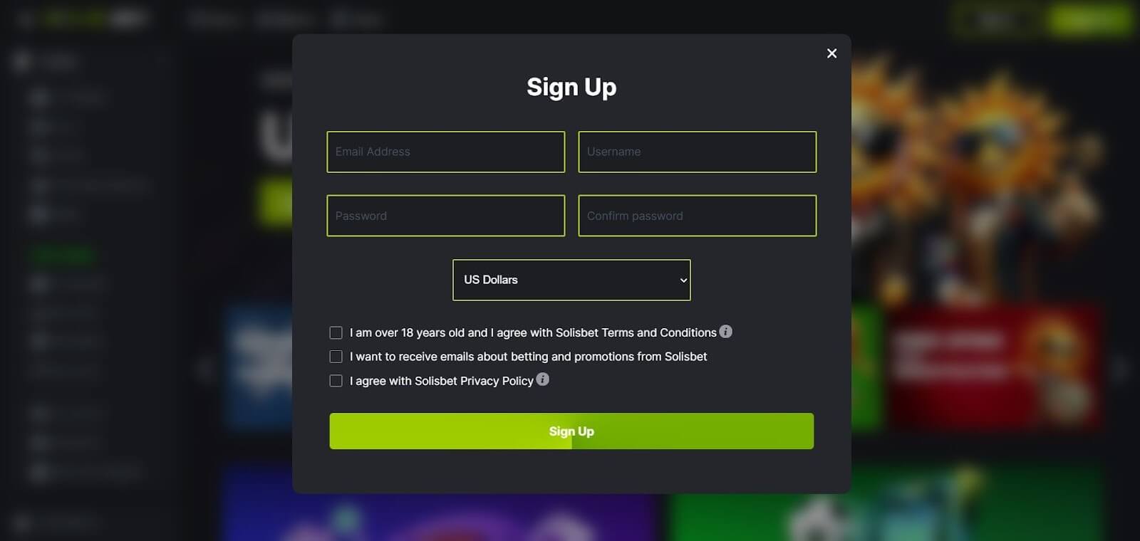 Solisbet Sign In 2: ...