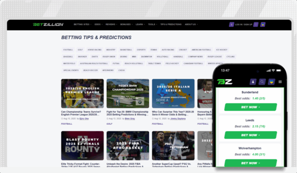 Illustration representing sports betting tips on Betzillion